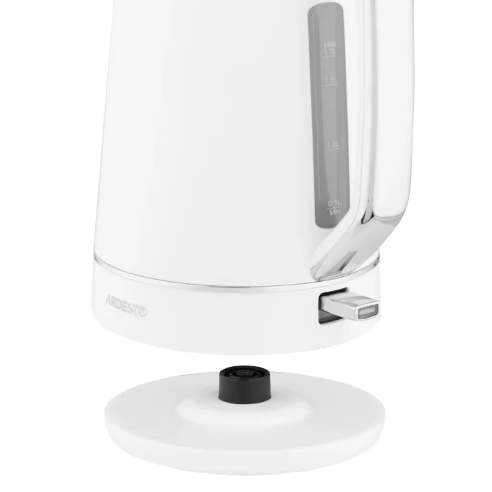 ARDESTO Electric kettle Timeless Elegance, 1.7L, plastic, matte, Otter, white (EKL-450W)5