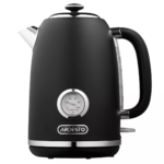 ARDESTO Electric kettle Vintage Dream, 1.8L, metal, matte, Strix, black (EKL-F410BM)