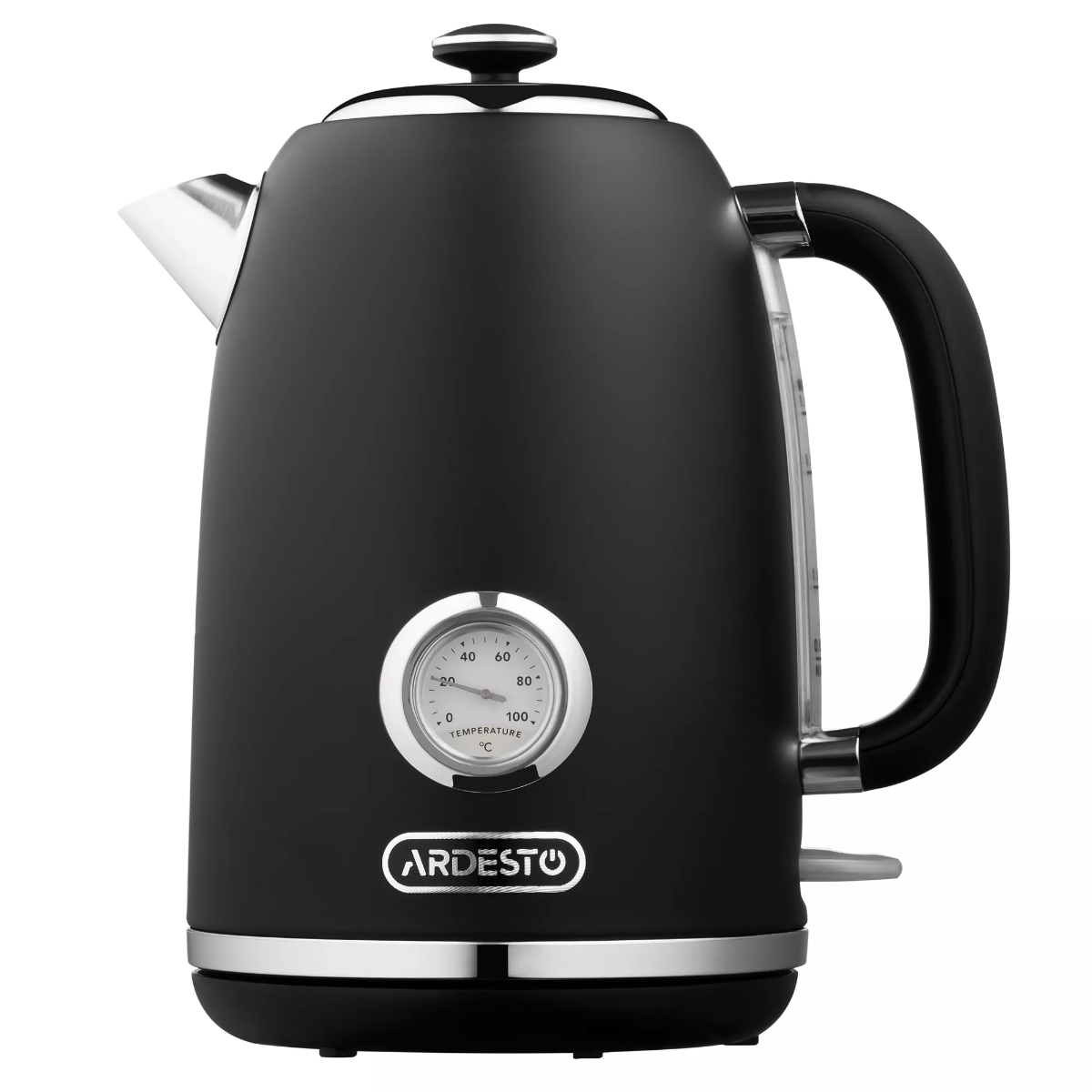 ARDESTO Electric kettle Vintage Dream, 1.8L, metal, matte, Strix, black (EKL-F410BM) ARDESTO Electric kettle Vintage Dream, 1.8L, metal, matte, Strix, black (EKL-F410BM)