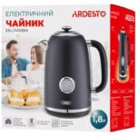 ARDESTO Electric kettle Vintage Dream, 1.8L, metal, matte, Strix, black (EKL-F410BM)5