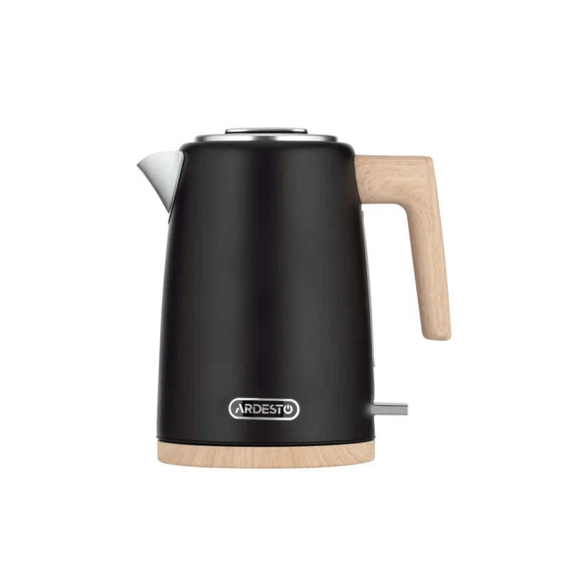 ARDESTO Electric kettle Wood Modern, 1.7L, metal, matte, Strix, black (EKL-F420BWD)