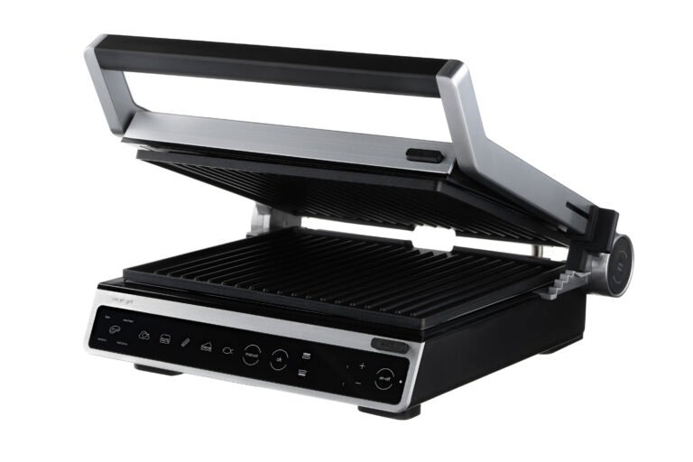 ARDESTO Grill clamping , 2000W, temp. regimes-6, removable plates, 180° opening, metal, silver (GK-STC20)