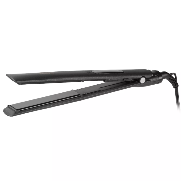 ARDESTO Hair straightener HS-615D, 50V, 110-230C, display, ceramics, black (HS-615D)
