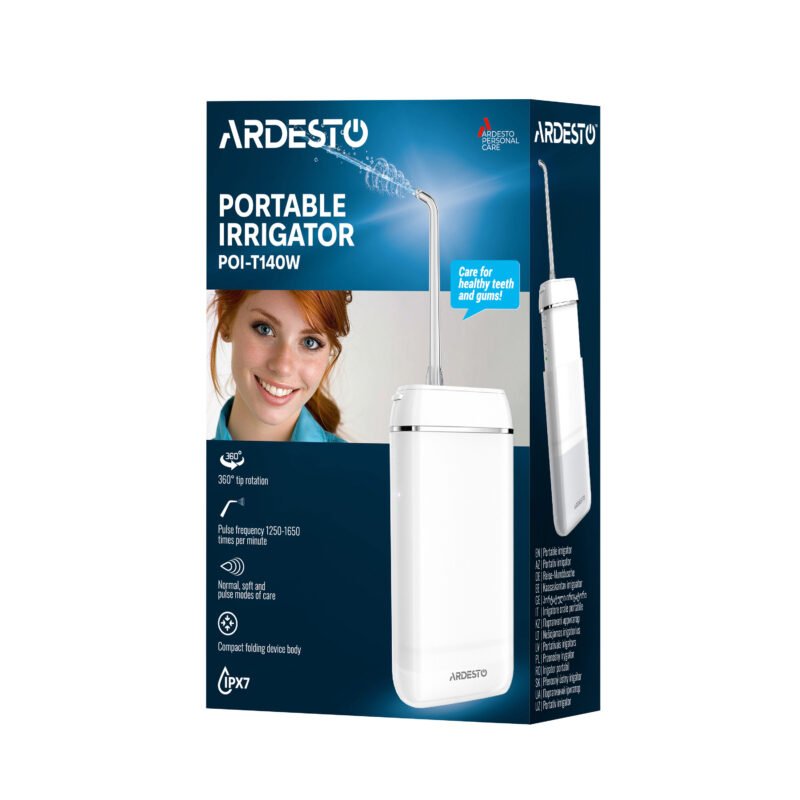 ARDESTO Irrigator portable, cup 140 ml, Li-ion included, white (POI-T140W) 6