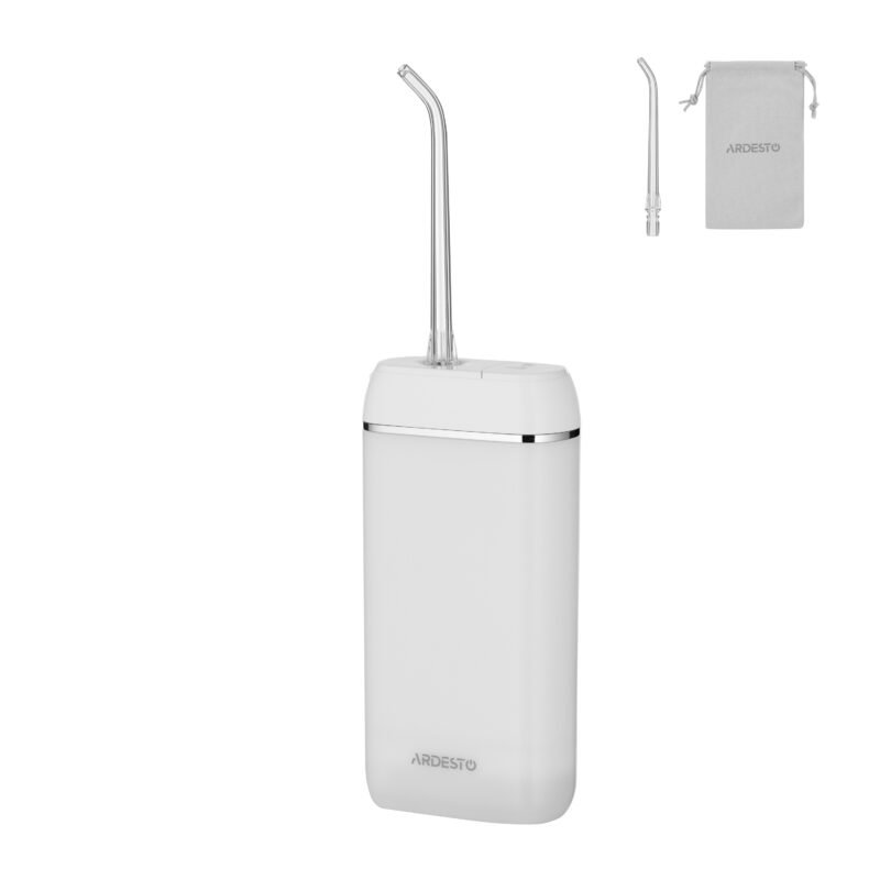 ARDESTO Irrigator portable, cup 140 ml, Li-ion included, white (POI-T140W)