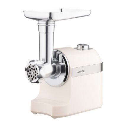 ARDESTO Meat grinder , 1800W, 2kg min, 3 cutting plates, sausages nozzle, plastik, beigе-silver (MGK-1800BG)