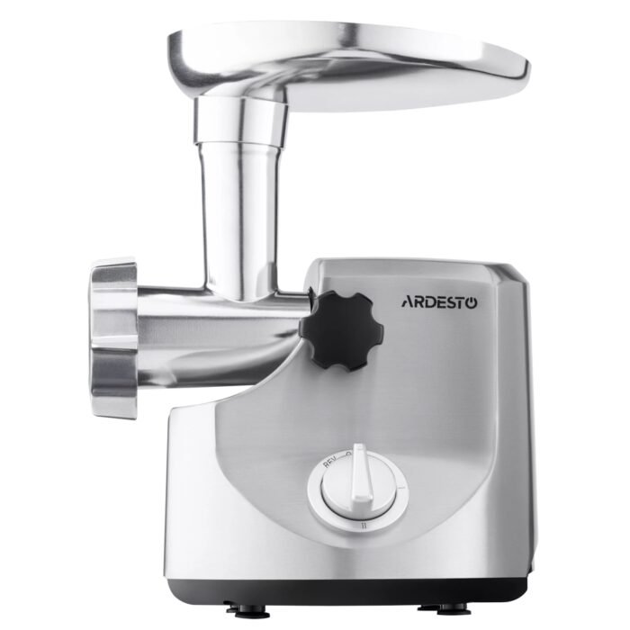 ARDESTO Meat grinder , 3000W, prod.-2.6kg min, 4 cutting plates+for sausag.plates, 3 vegetable slicer, metal, silver (MGA-3000W) 2