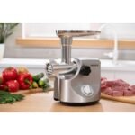 ARDESTO Meat grinder , 3000W, prod.-2.6kg min, 4 cutting plates+for sausag.plates, 3 vegetable slicer, metal, silver (MGA-3000W) 6