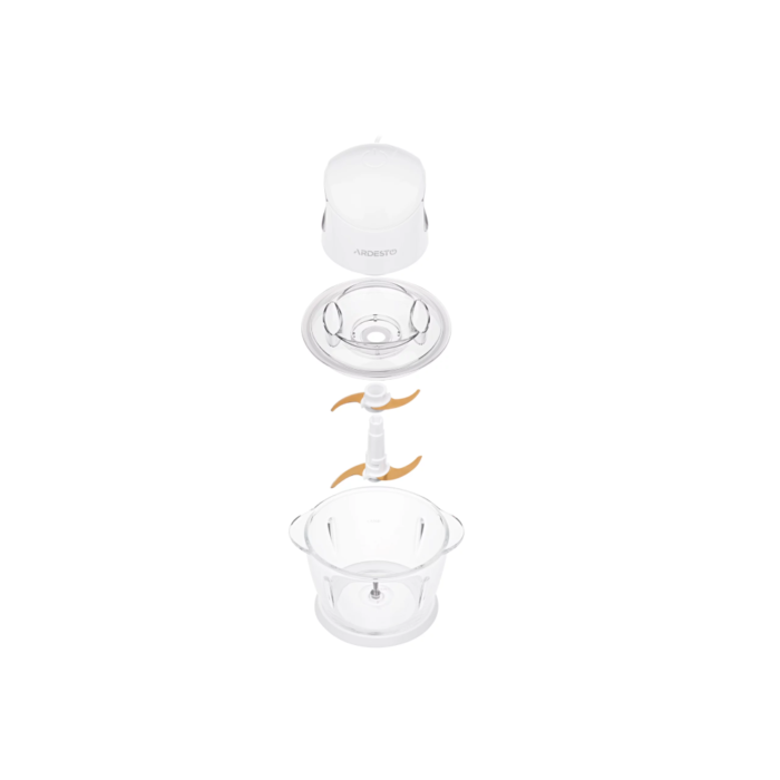 ARDESTO Shredder , 400W, bowl-1000ml, glass, plastic case, white (CHK-4001W) 3