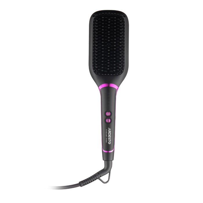 ARDESTO Straightening brush Violet Pro HSB-Y220PRO, 50V, 130-210C, display, ceramics, black (HSB-Y220PRO) 2
