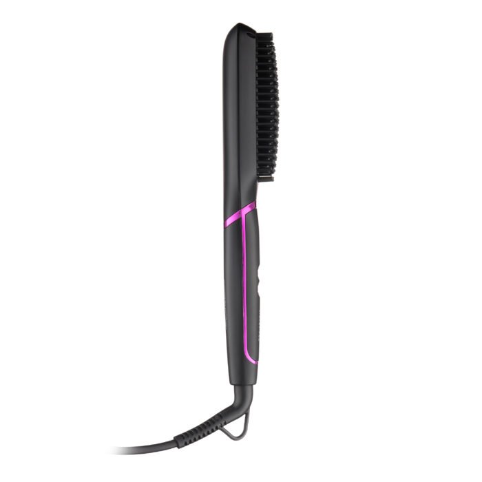 ARDESTO Straightening brush Violet Pro HSB-Y220PRO, 50V, 130-210C, display, ceramics, black (HSB-Y220PRO) 3