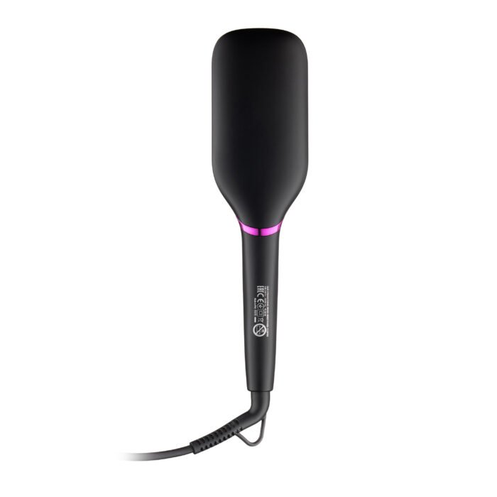 ARDESTO Straightening brush Violet Pro HSB-Y220PRO, 50V, 130-210C, display, ceramics, black (HSB-Y220PRO) 4