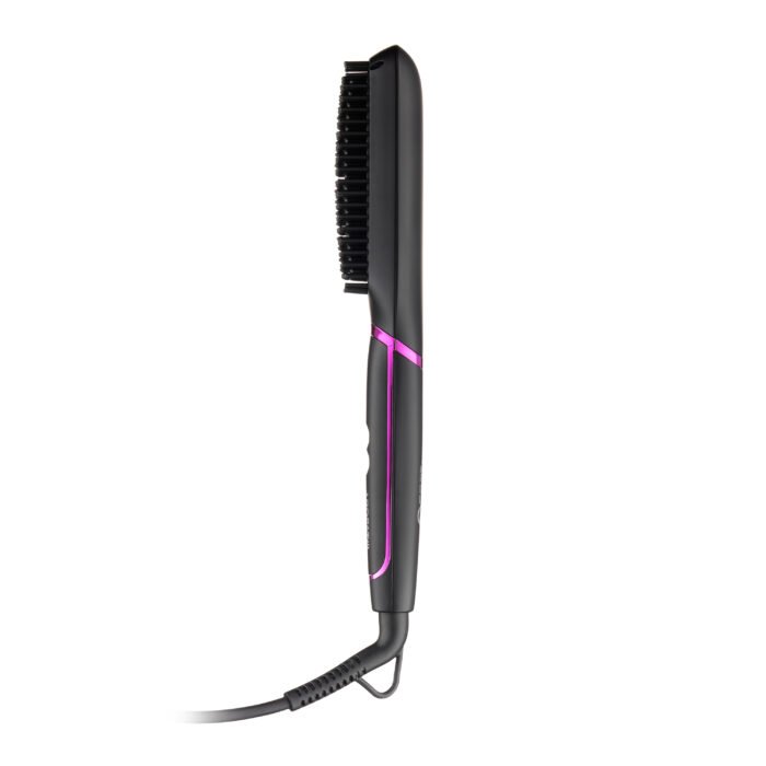 ARDESTO Straightening brush Violet Pro HSB-Y220PRO, 50V, 130-210C, display, ceramics, black (HSB-Y220PRO) 5