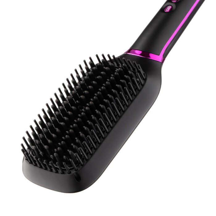 ARDESTO Straightening brush Violet Pro HSB-Y220PRO, 50V, 130-210C, display, ceramics, black (HSB-Y220PRO) 6