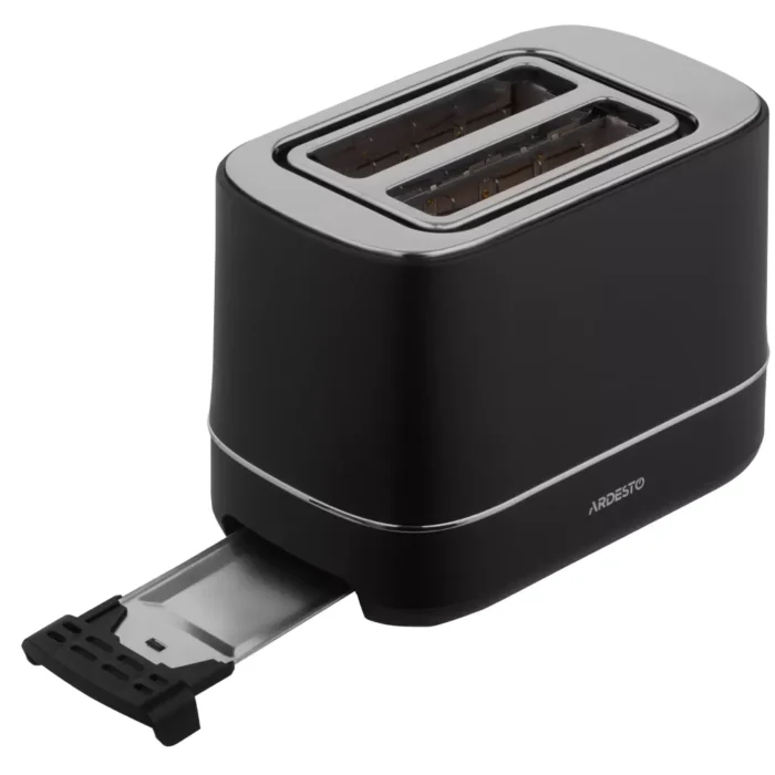 ARDESTO Toaster Wood Modern, 800W, metal, 2 slots, black (T-F450B) 4
