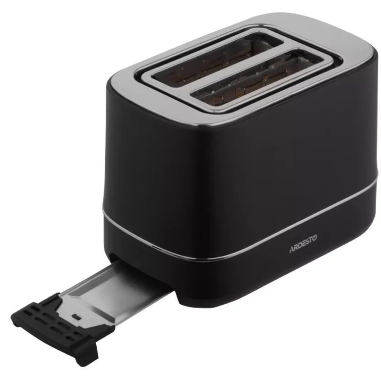 ARDESTO Toaster Wood Modern, 800W, metal, 2 slots, black (T-F450B) 4