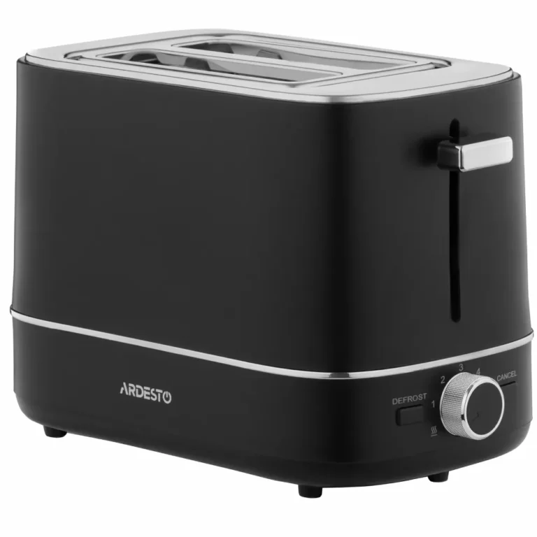 ARDESTO Toaster Wood Modern, 800W, metal, 2 slots, black (T-F450B)