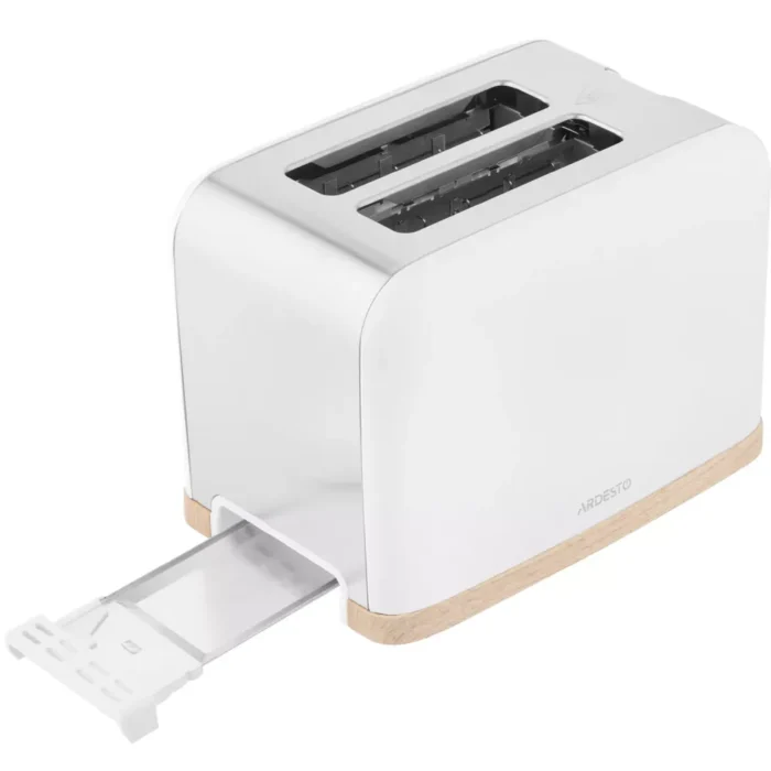 ARDESTO Toaster Wood Modern, 800W, metal, 2 slots, white 3