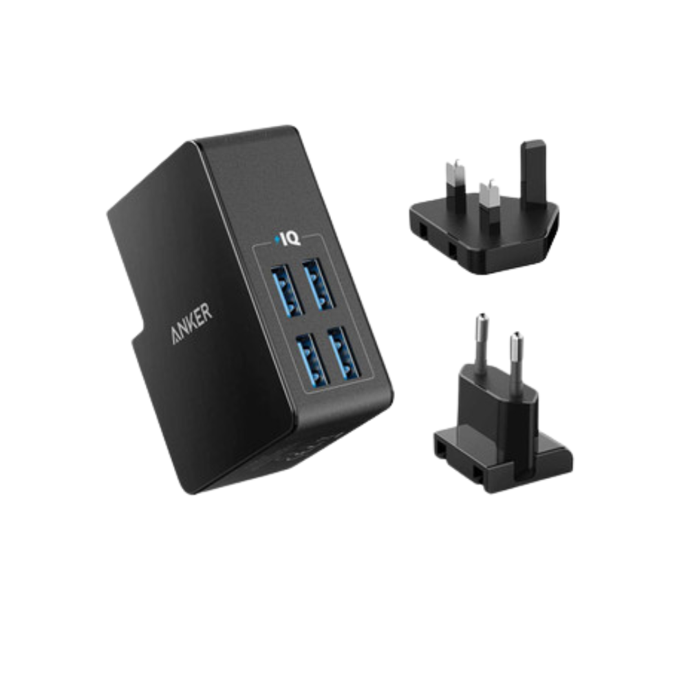 Anker PowerPort 4 Lite EU ES FR ES+ UK plug Black in Offline Packaging V3 (A2042L11) Anker PowerPort 4 Lite EU ES FR ES+ UK plug Black in Offline Packaging V3 (A2042L11)
