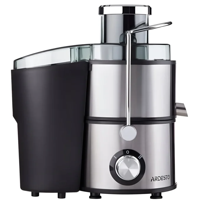 Ardesto centrifugal juicer, 1000W, bowl-0.5L, cake-1.5L, plastic iron, silver-black (JEG-1000)