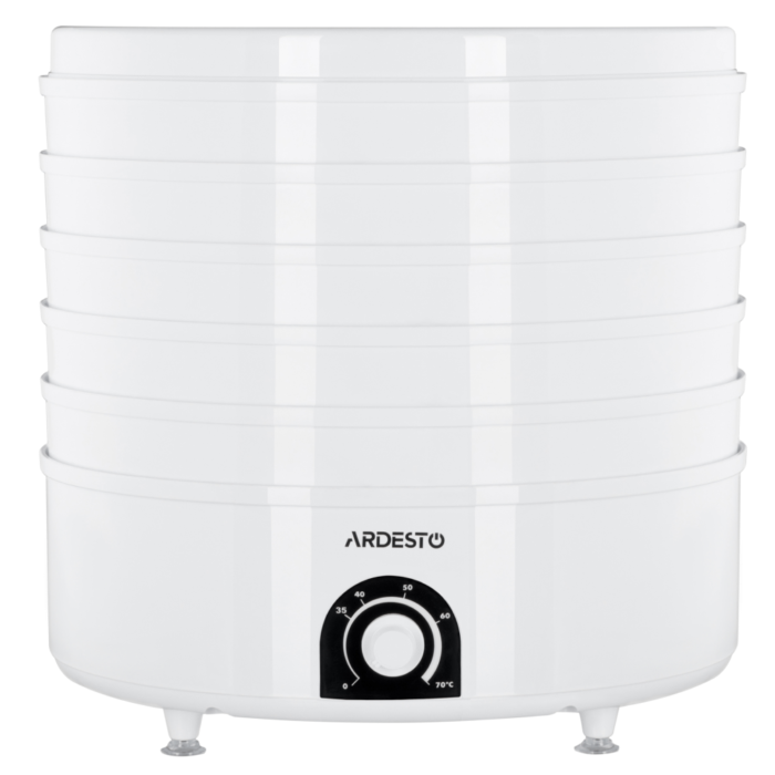 Ardesto dryer for products FDB-5385, 520W, pallets -5x4cm, diameter-38,5cm, max-70°С, temperature adjustment, plastic, white (FDB-5385)