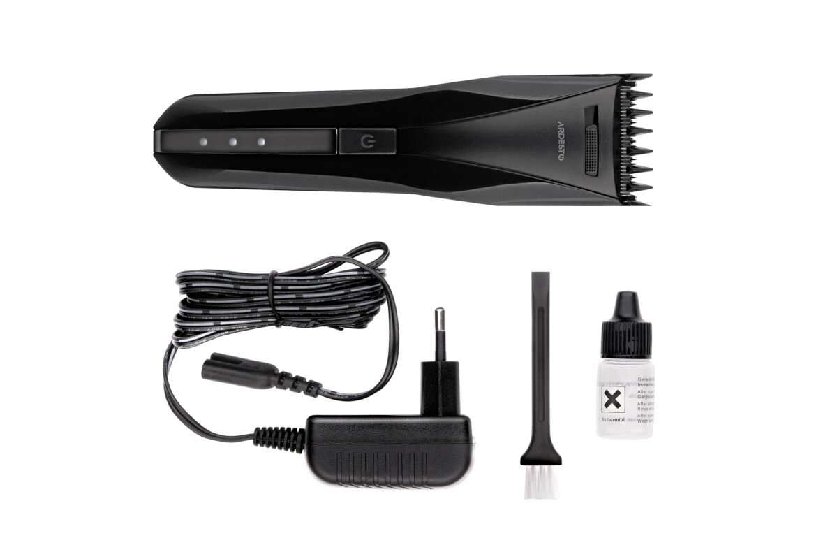 Ardesto hair clipper HC-Y20-B, 220V+battery, nozzles-2, steel, black (HC-Y20-B)7