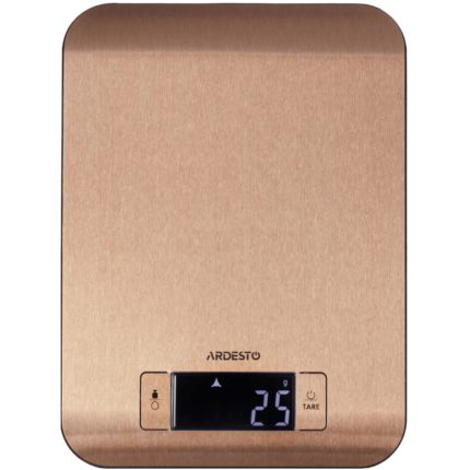 Ardesto scales for kitchen 5кг, CR2032x2 included, iron, bronze (SCK-898R)