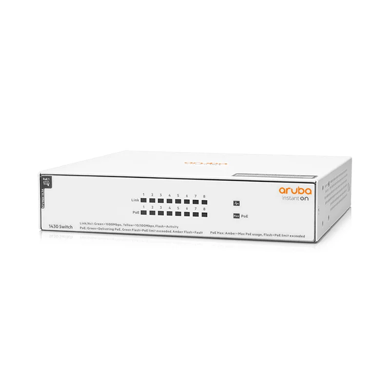 Aruba IOn 1430 8G 64W Sw Unmanaged PoE (R8R46A) Aruba IOn 1430 8G 64W Sw Unmanaged PoE (R8R46A) - Image 1