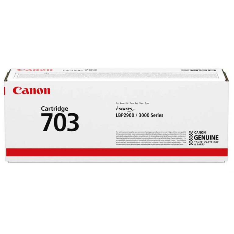 Canon CRG-703 Toner Cartridge (7616A005) Q2612 FX10 12A 303