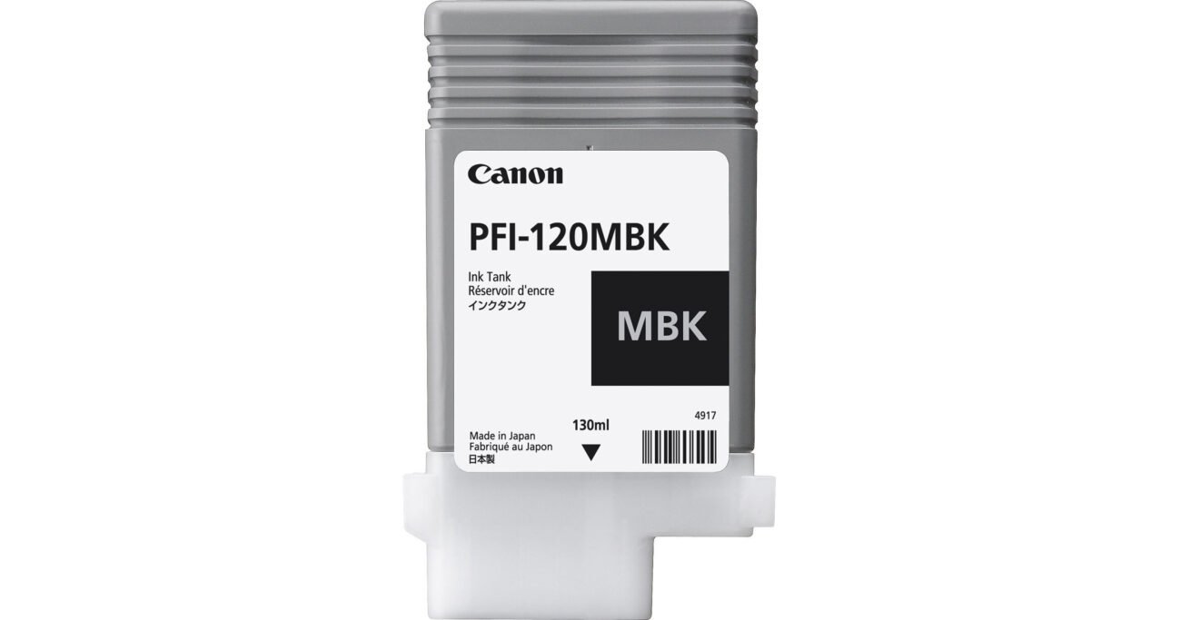 Canon PFI-120MBK Matte Black Ink Cartridge 130ml (2884C001AA)