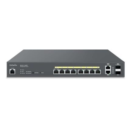 Cloud Managed 130W PoE+ 8 Port Gigabit Switch ECS1112FP