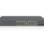 Cloud Managed Switch with 24 GbE PoE + 4 x SFP+, IEEE802.3at/af, 240w PoE power budget, internal power supply, 19inch 1U rack-mountable (ECS1528P)