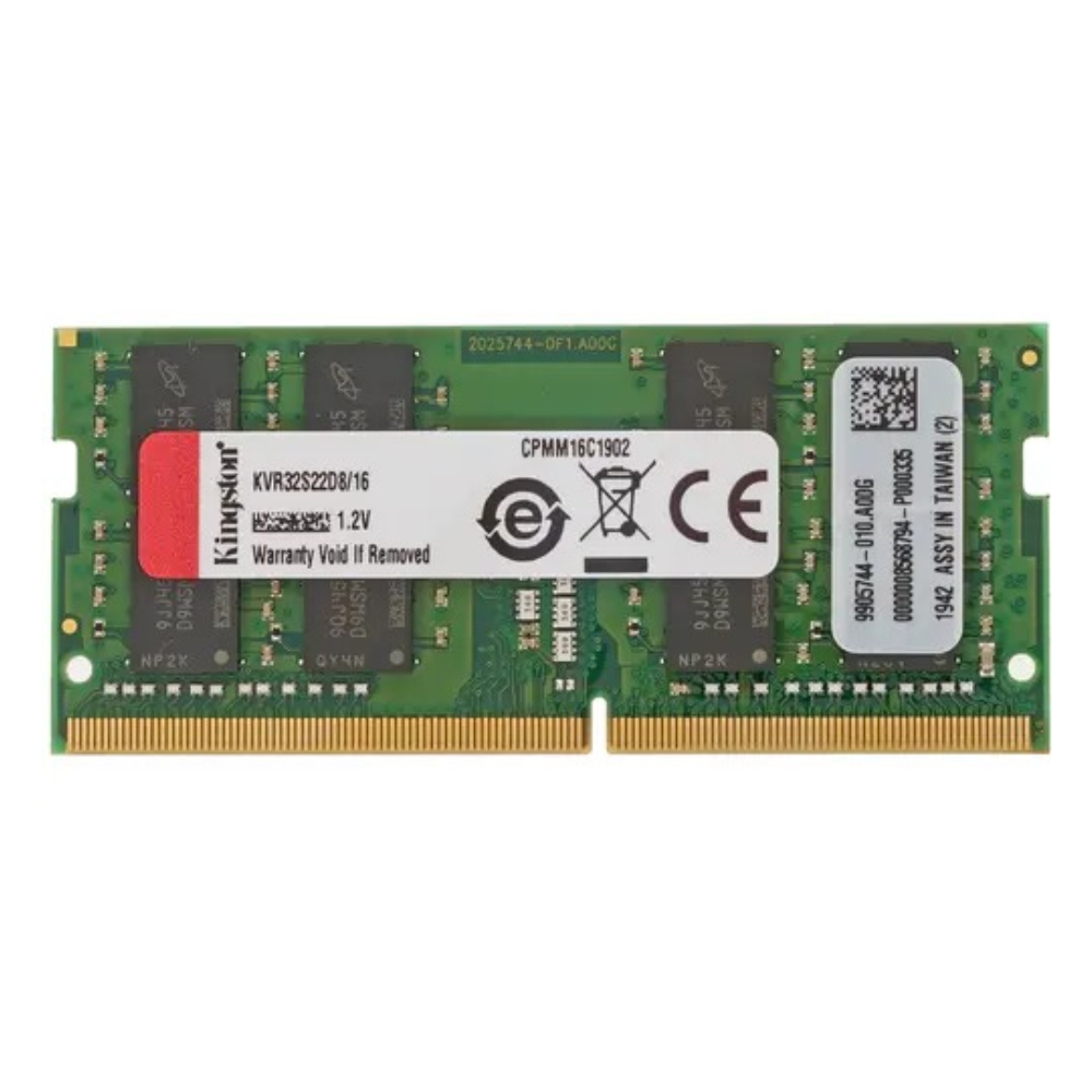 DDR4 SODIMM Kingston ValueRAM 16GB DDR4 3200 CL22 2Rx8 SODIMM (KVR32S22D8 16WP) DDR4 SODIMM — Kingston ValueRAM 16GB DDR4 3200 CL22 2Rx8 SODIMM (KVR32S22D8/16WP) - Image 1