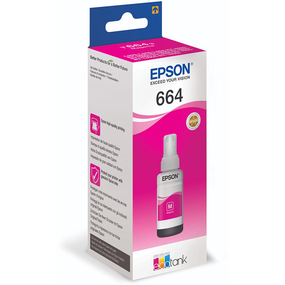Epson L100 Magenta ink bottle 70ml (C13T66434A) Epson L100 Magenta ink bottle 70ml (C13T66434A)