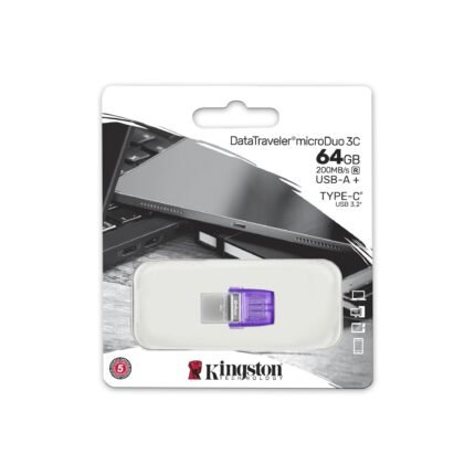 Flash kart Kingston 128GB DataTraveler microDuo 3C 200MB s dual USB-A + USB-C DTDUO3CG3 128GB