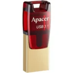 Fleş toplayıcı Apacer AH180 64GB USB 3.2 Gen 1 Type-C red (AP64GAH180R-1)
