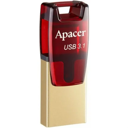 Fleş toplayıcı Apacer AH180 64GB USB 3.2 Gen 1 Type-C red (AP64GAH180R-1)