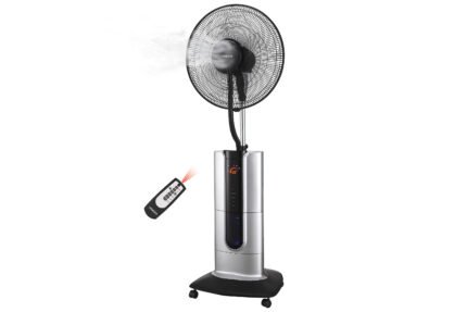 Floor fan ARDESTO, 47см, 100Вт, remote control, display, humidification, black-grey (FNM-X2S)