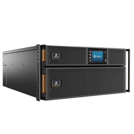 Vertiv Liebert GXT5 UPS, 10000 VA / 10000 W, online UPS input plug - hardwired, 5U, output socket groups (4)C13 & (4)C19, hardwired / with rail kit and SNMP card RDU101. Ability to connect external batteries GXT5-EBC192VRT3U (GXT5-10KIRT5UXLN)