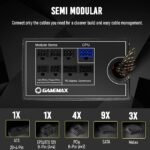 GameMax GM1050 ATX PSU 1050w Modular PSU - GM-1050 6