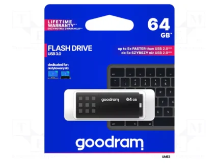 Goodram Flash Drive USB 3.0 Pendrive UME3 Black 64GB (UME3-0640K0R11)