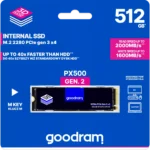 Goodram PX500 SSD (512 GB) (SSDPR-PX500-512-80) gen.2 M.2 SSD