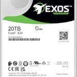 HDD, 20TB, Seagate Exos X24, SATA III, 3.5-inch, 7200rpm, 512MB, CMR (ST20000NM002H)