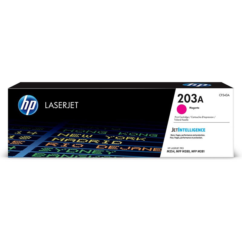HP 203A Magenta LaserJet Toner Cartridge (CF543A) HP 203A Magenta LaserJet Toner Cartridge (CF543A)
