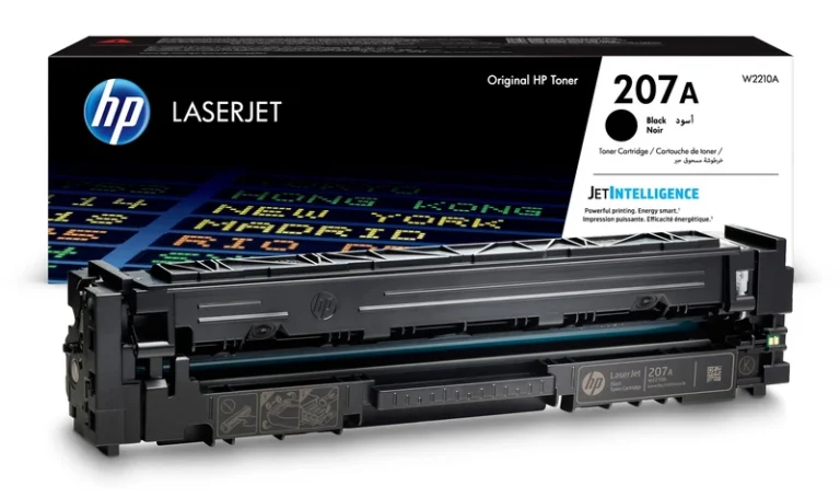HP 207A Black LaserJet Toner Cartridge (W2210A)