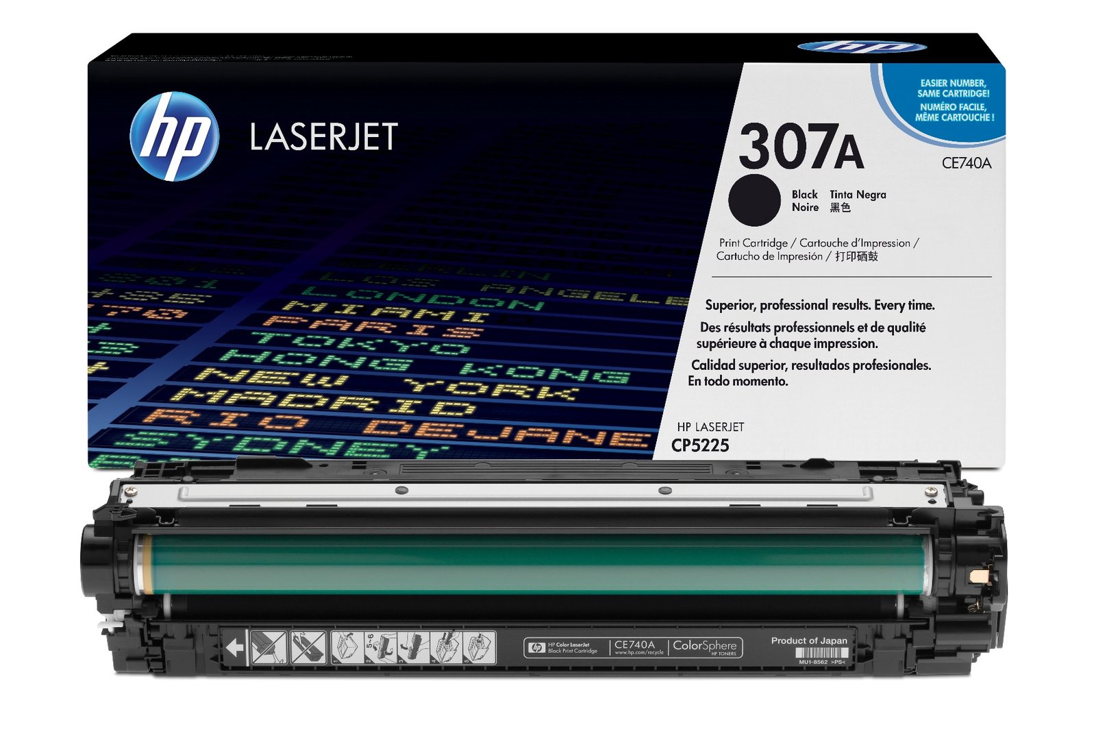HP 307A Black LaserJet Toner Cartridge (CE740A) HP 307A Black LaserJet Toner Cartridge (CE740A)
