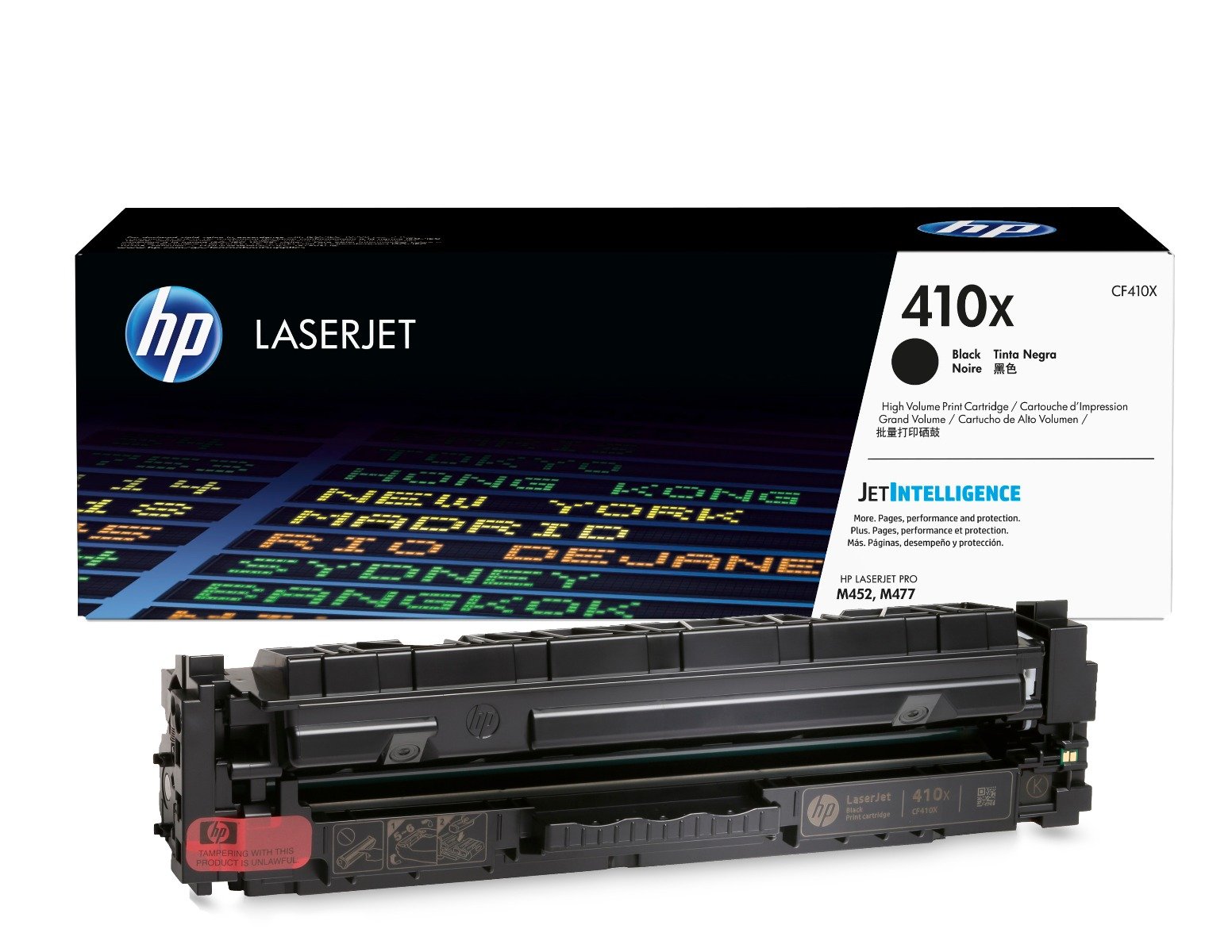 HP 410X Black LaserJet Toner Cartridge (CF410X) HP 410X Black LaserJet Toner Cartridge (CF410X)