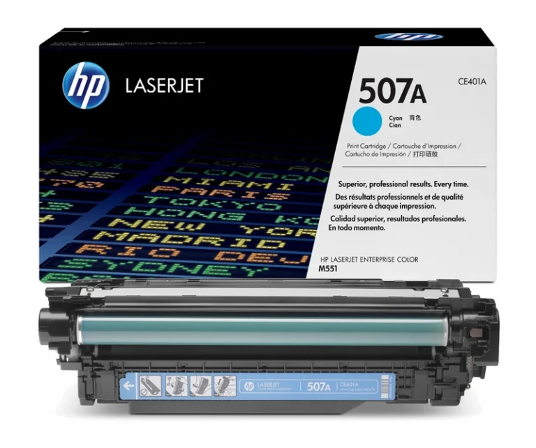 HP 507A Cyan LaserJet Toner Cartridge