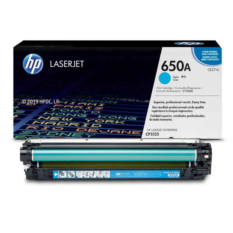 HP 650A Cyan Original LaserJet Toner Cartridge HP 650A Cyan Original LaserJet Toner Cartridge