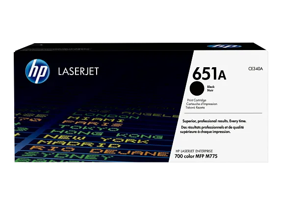 HP 651A Black Original LaserJet Toner Cartridge HP 651A Black Original LaserJet Toner Cartridge